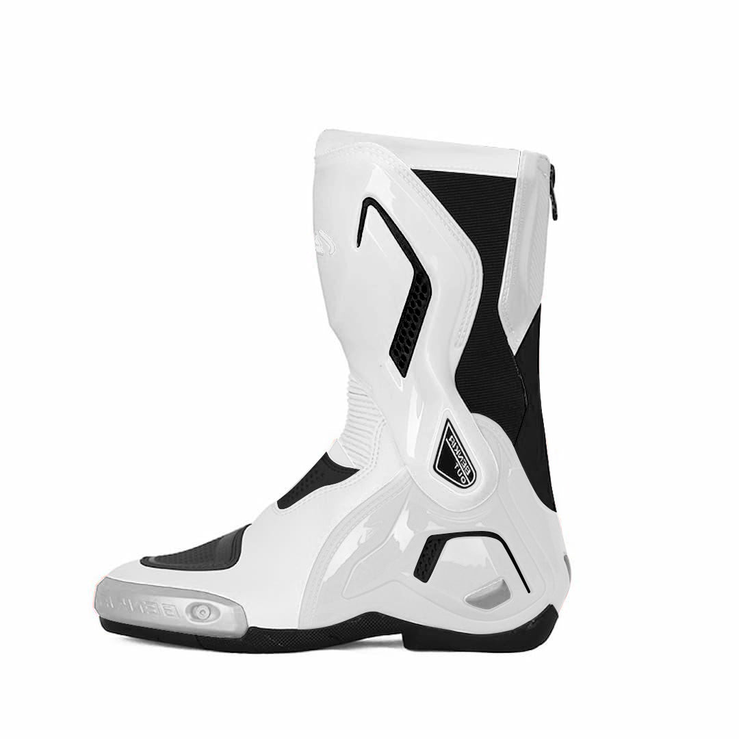 PRO-BIKERSPEEDライディングブーツ ホワイト 即納 バイク用ブーツ レーシングブーツ レーシングシューズ 男女